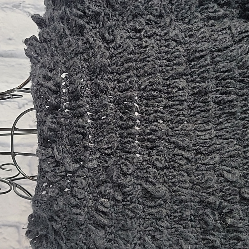 University Threads Black Loop Crochet Jacket Medi… - image 5